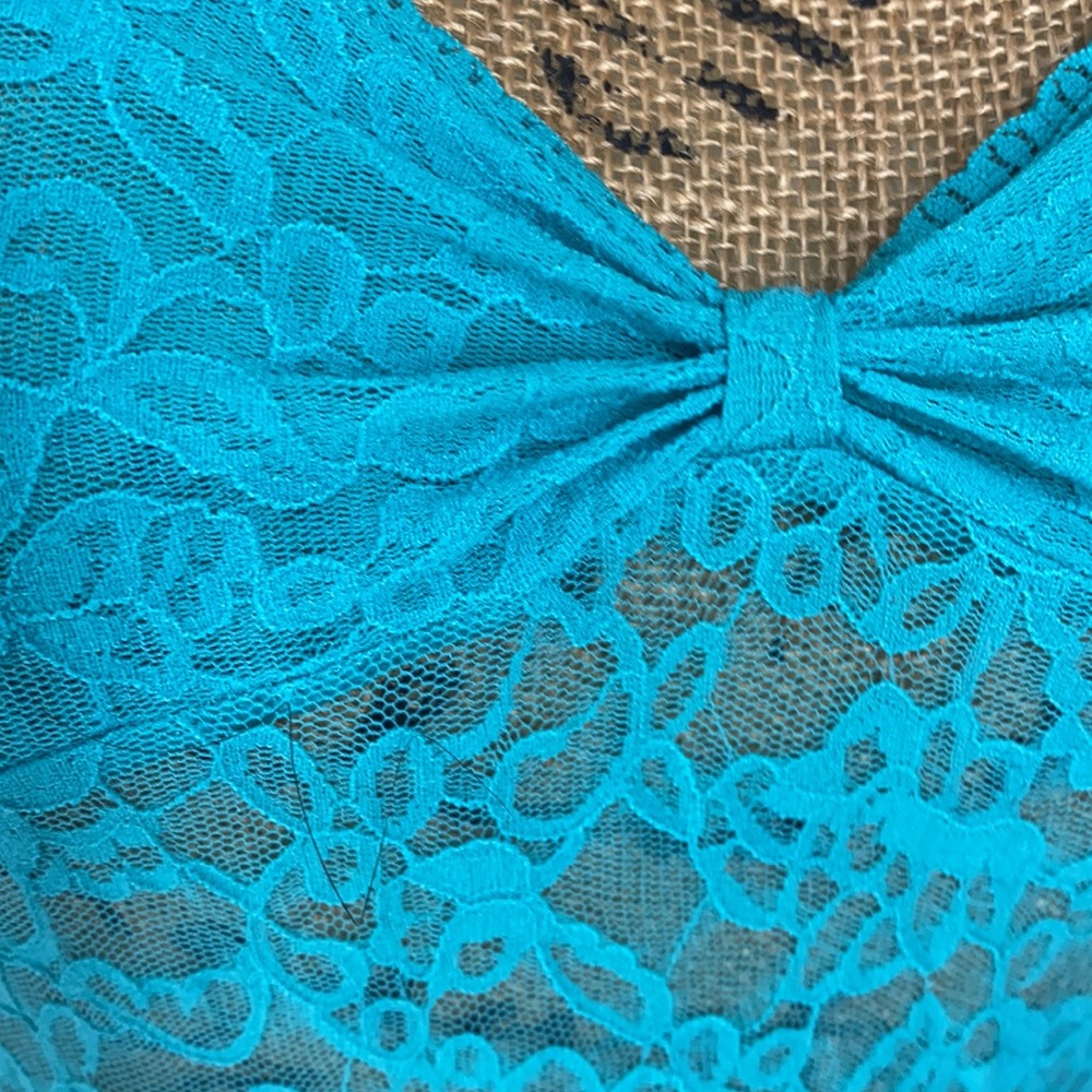 Victoria’s Secret “The Lacie” Aqua Nightie - Picture 3 of 12